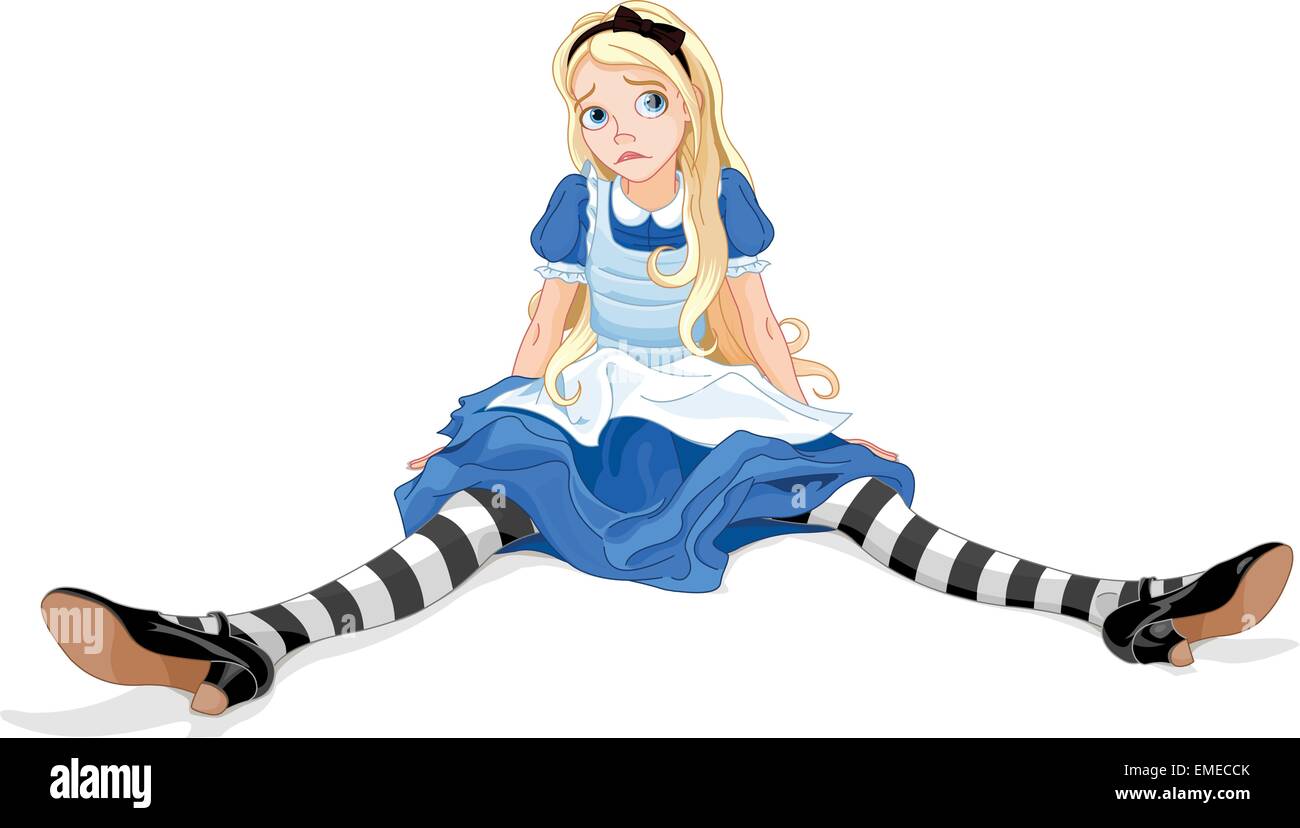 Alice in wonderland illustration hi-res stock photography and images ...