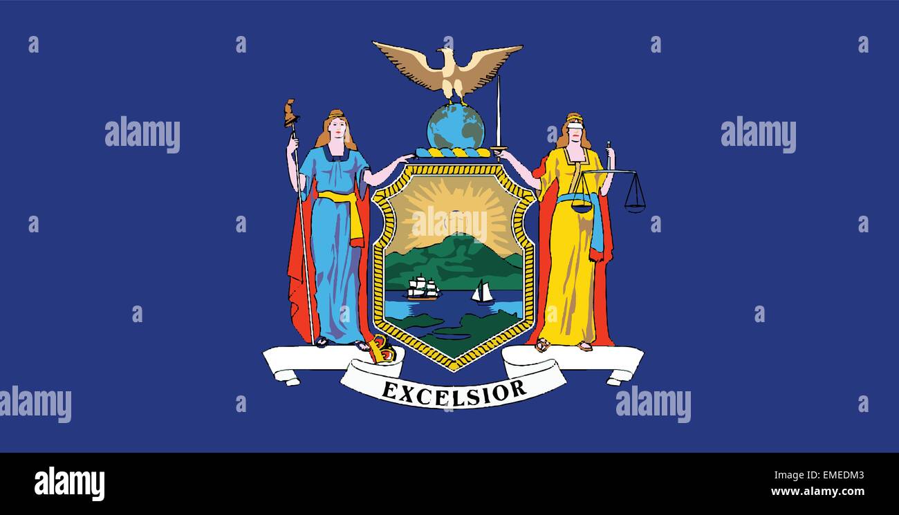 New York State Flag Stock Vector Image & Art Alamy
