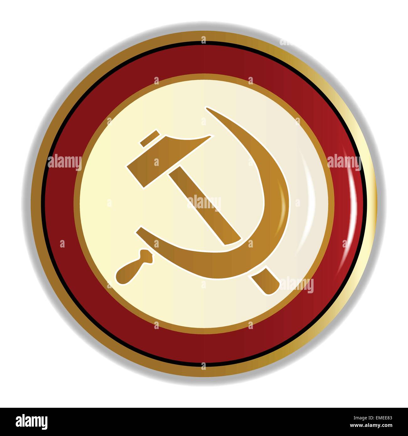Russian Pin Badge Stock Vector