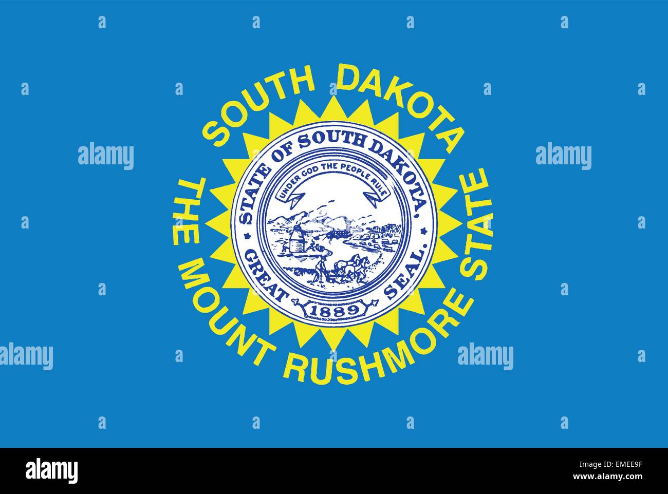 Flag of South Dakota Stock Vector Image & Art Alamy