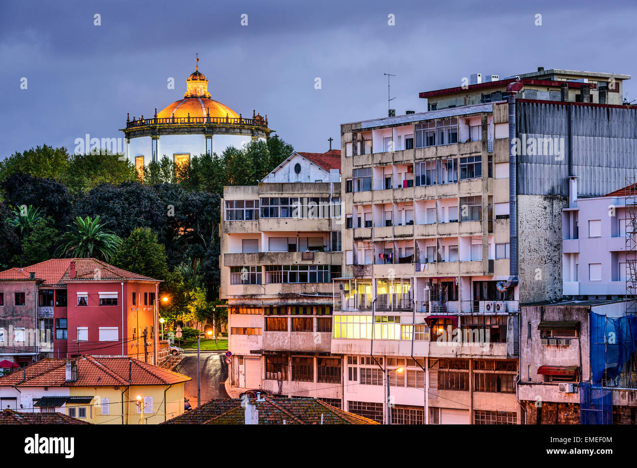 Vila Nova de Gaia, Portugal at Serra de Pilar Monastery. Stock Photo