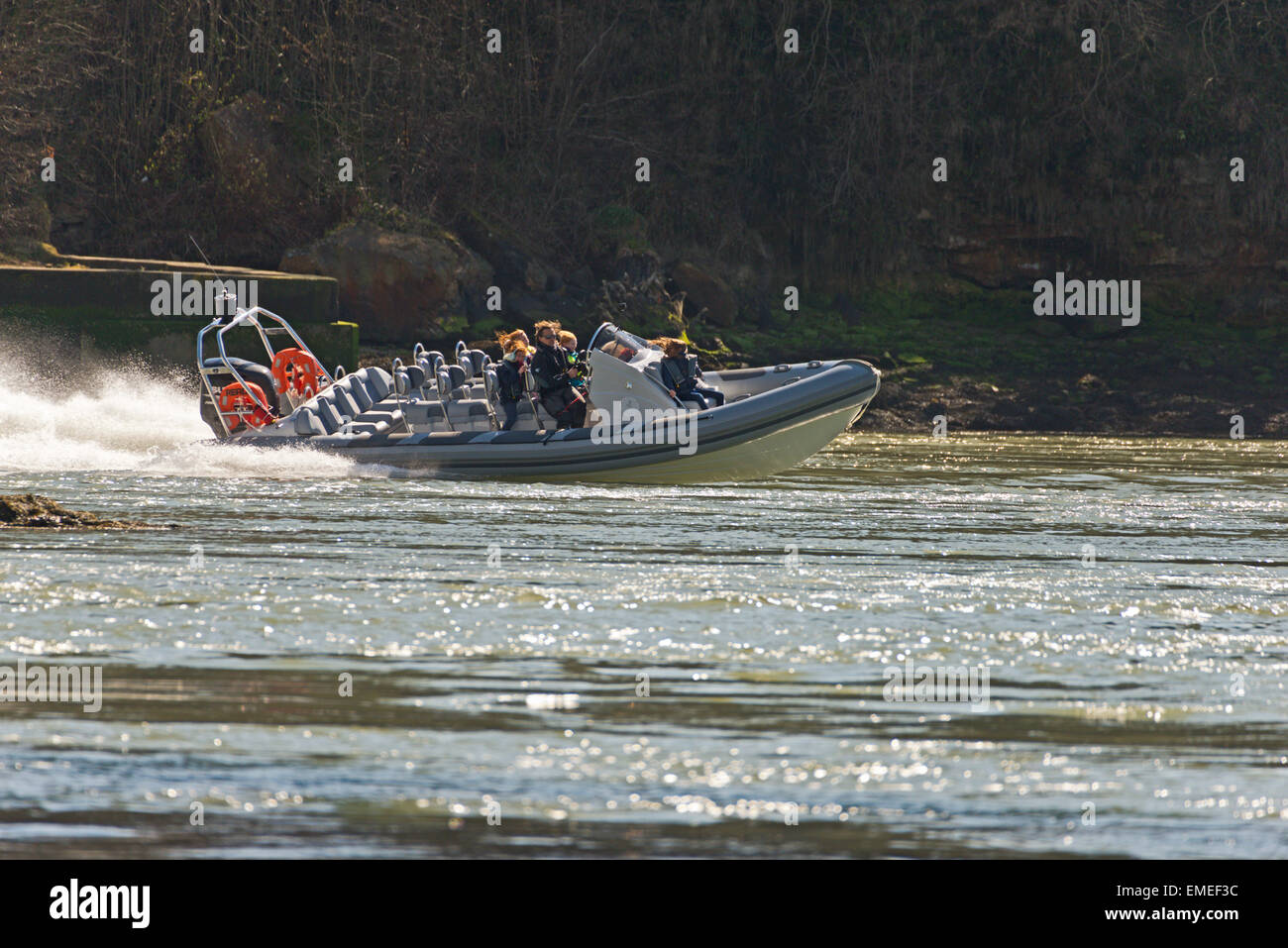 Menai Suspension Bridge Menai Strais Anglesey North Wales Uk Rib Ride ...