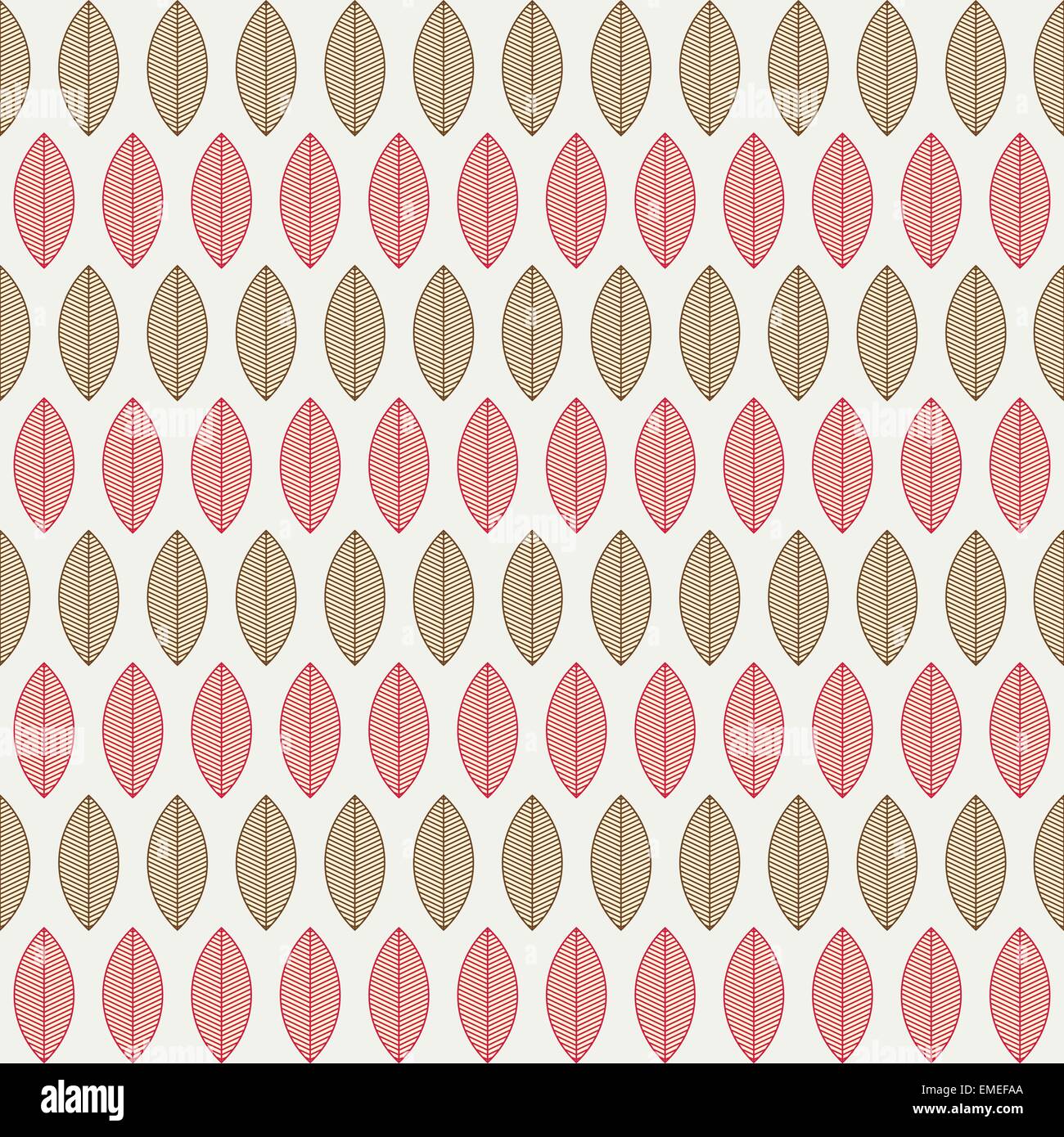 A seamless pattern with leaves - Vector illustration Stock Vector Image ...