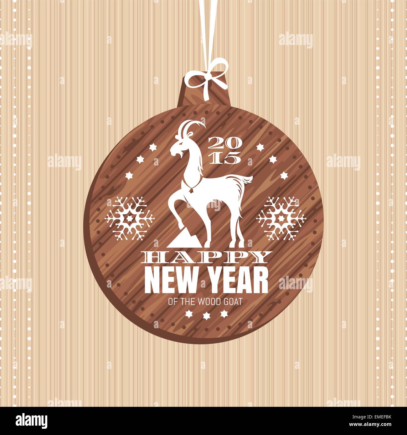 New year greeting card with goat Stock Vector Image & Art - Alamy