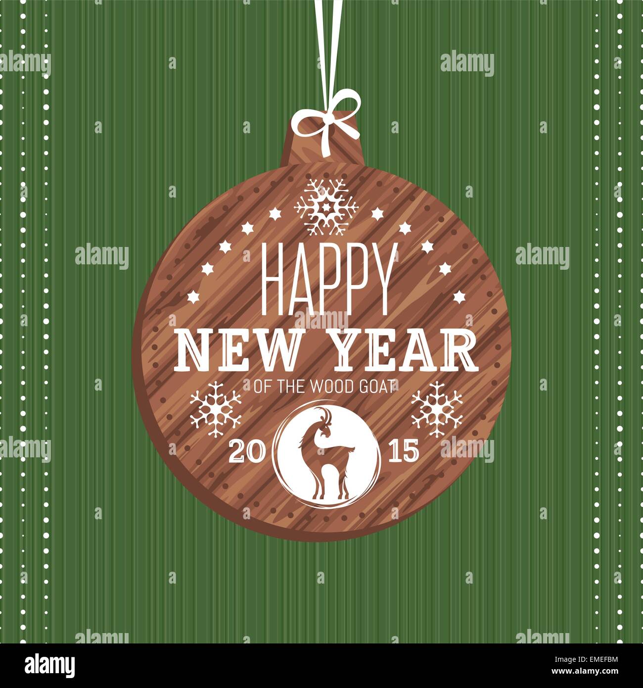 New year greeting card with goat Stock Vector Image & Art - Alamy