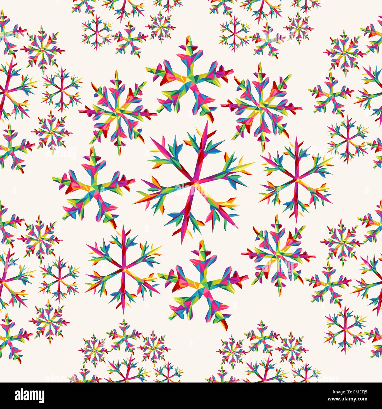 Christmas snowflakes seamless pattern Stock Vector Images - Alamy