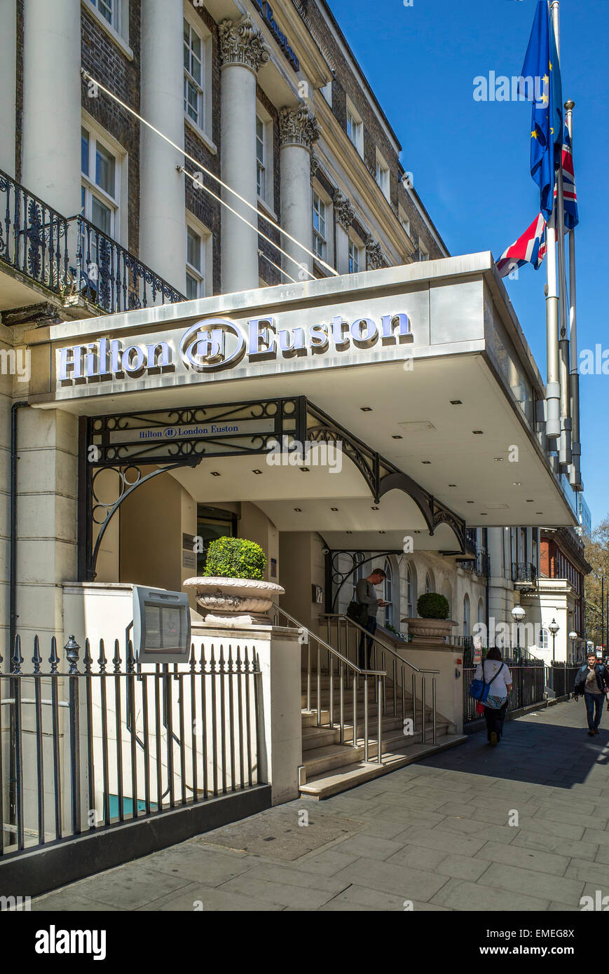 Hilton hotel, Bloomsbury, London, a couple of minutes walk from Euston