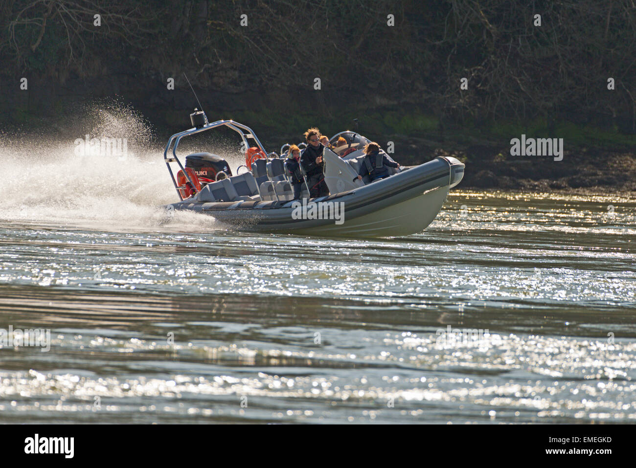 Menai Suspension Bridge Menai Strais Anglesey North Wales Uk Rib Ride ...