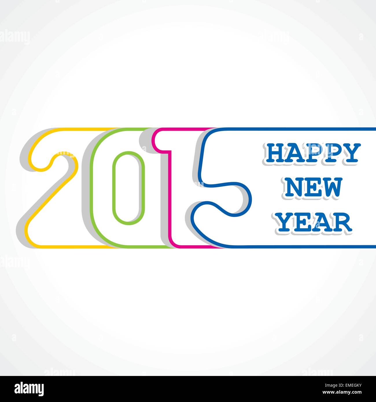 creative happy new year 2015 design stock vector Stock Vector
