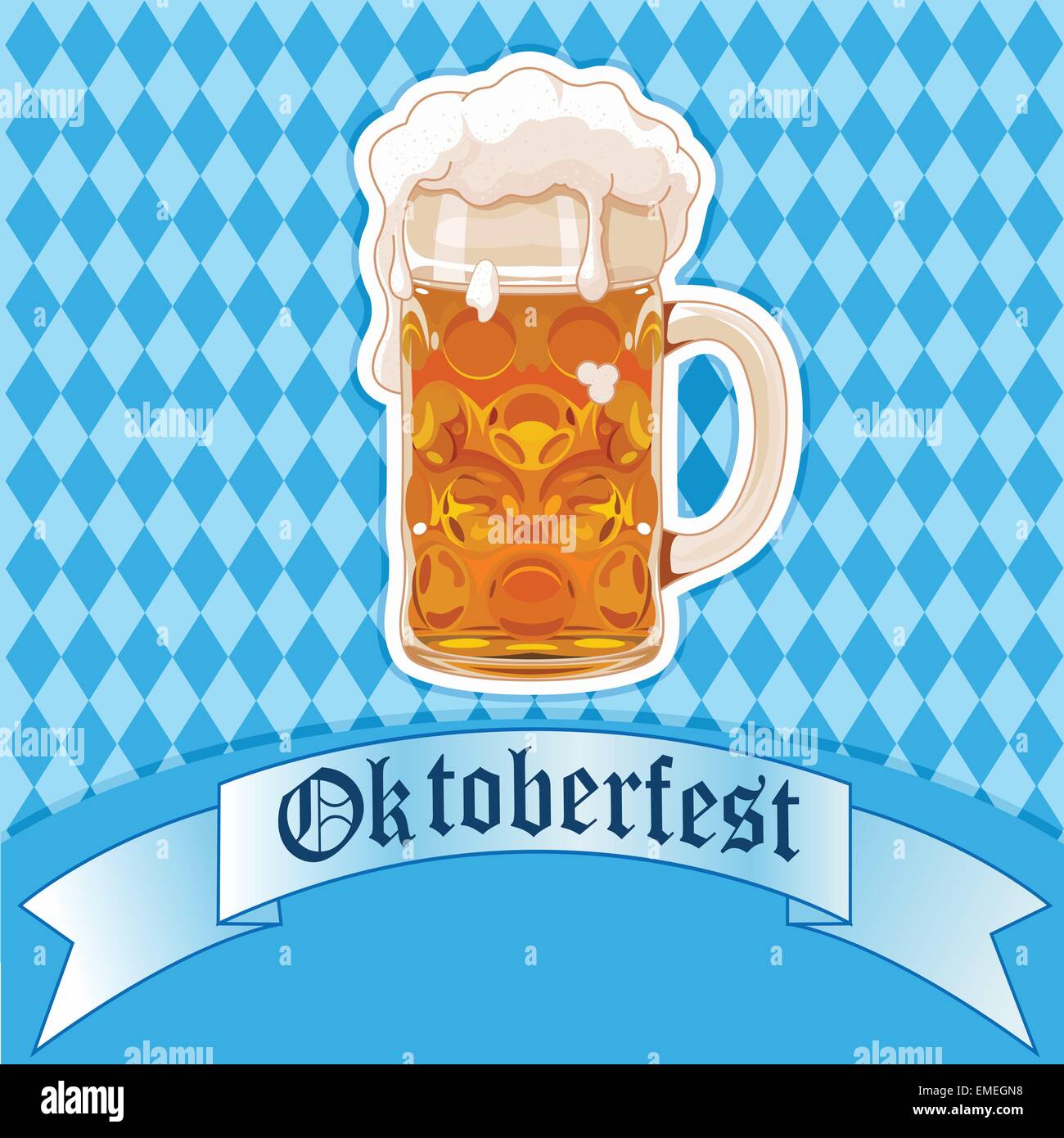Oktoberfest beer glass Stock Vector Image & Art Alamy