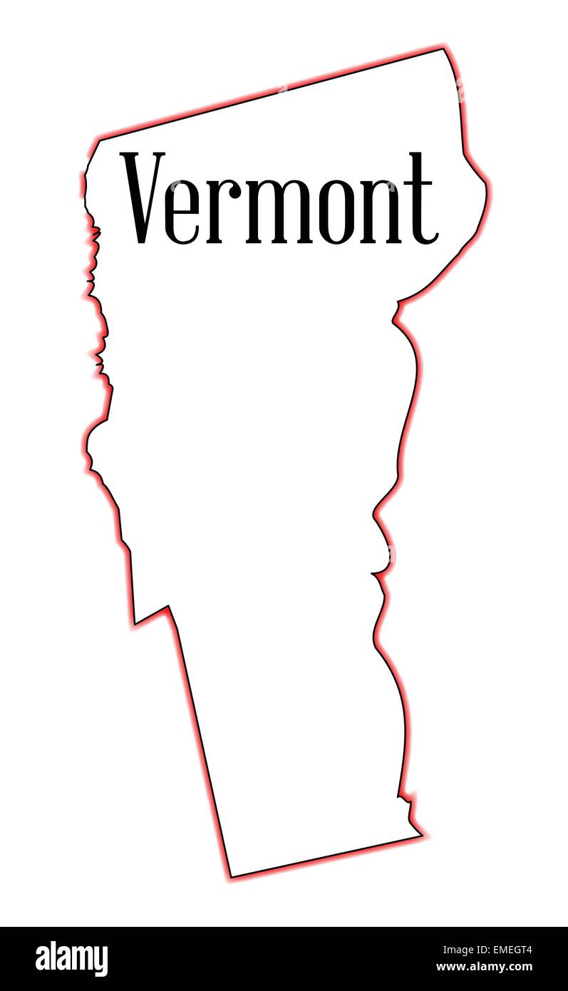 Vermont state map Stock Vector Images Alamy