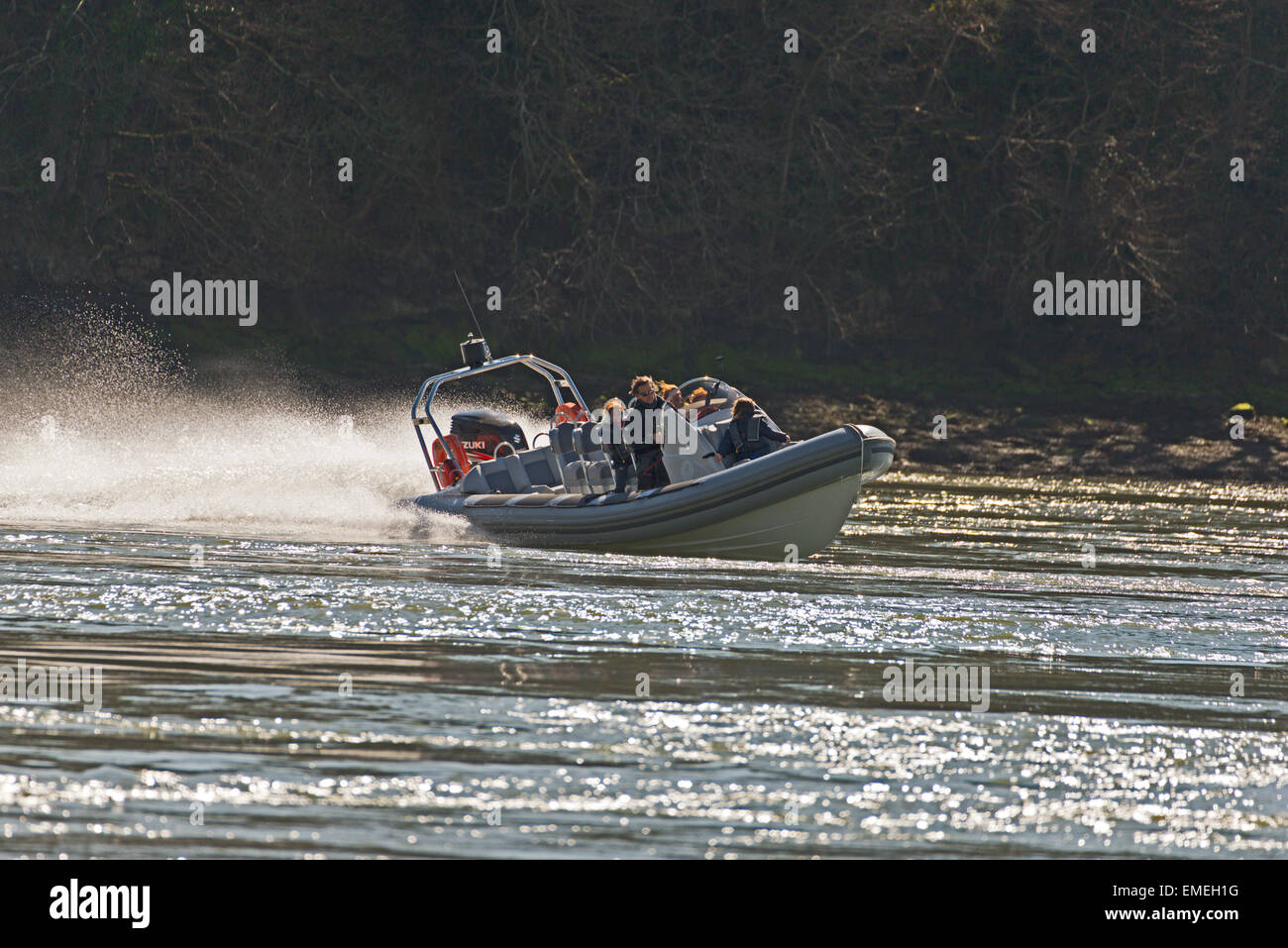 Menai Suspension Bridge Menai Strais Anglesey North Wales Uk Rib Ride ...