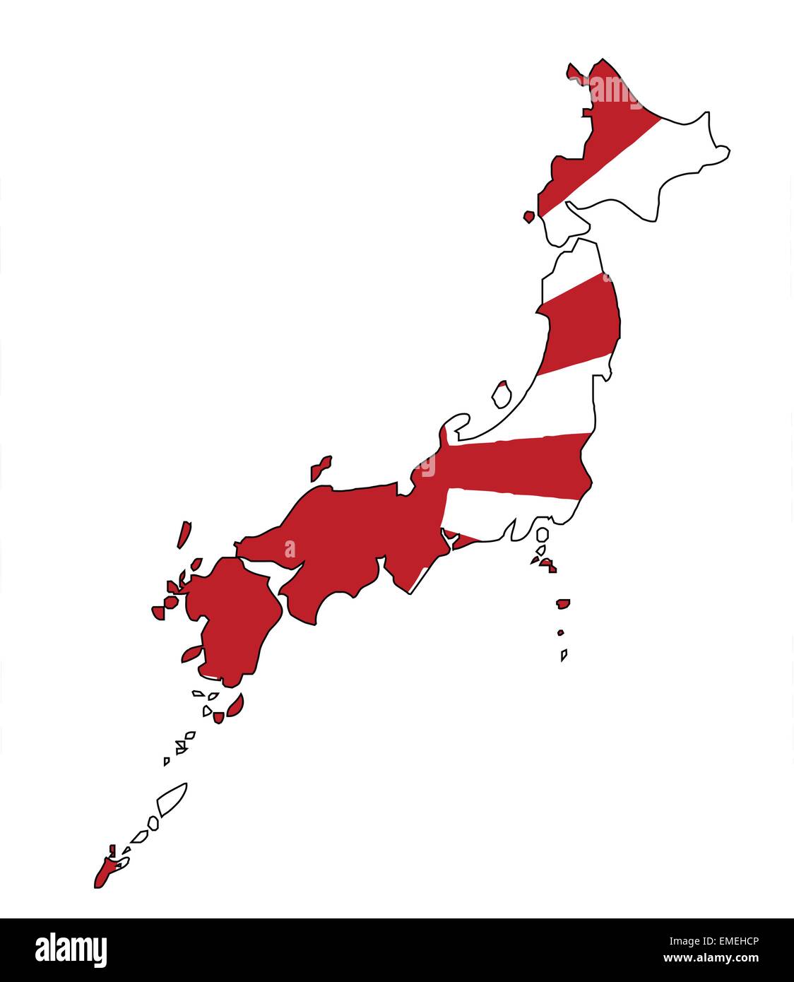 Japanese Flag Map