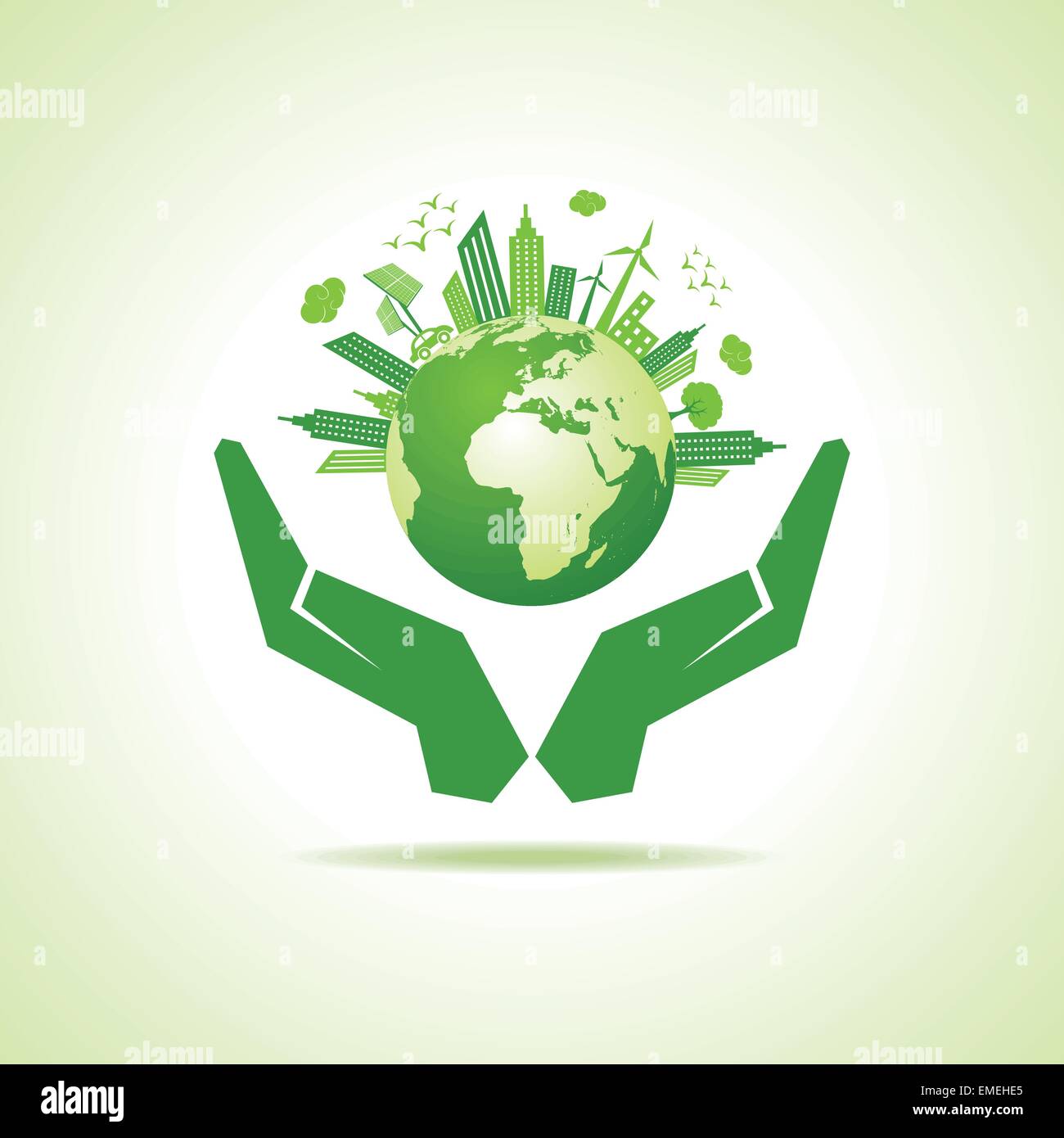 Save nature concept stock vector Stock Vector