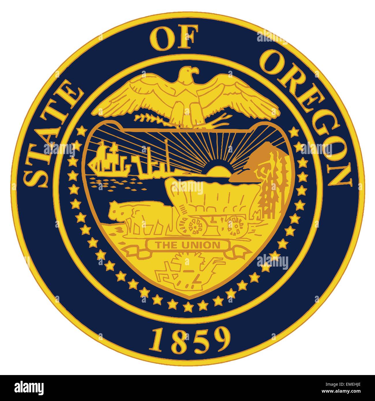 Oregon State Seal Stock Vector Image & Art Alamy