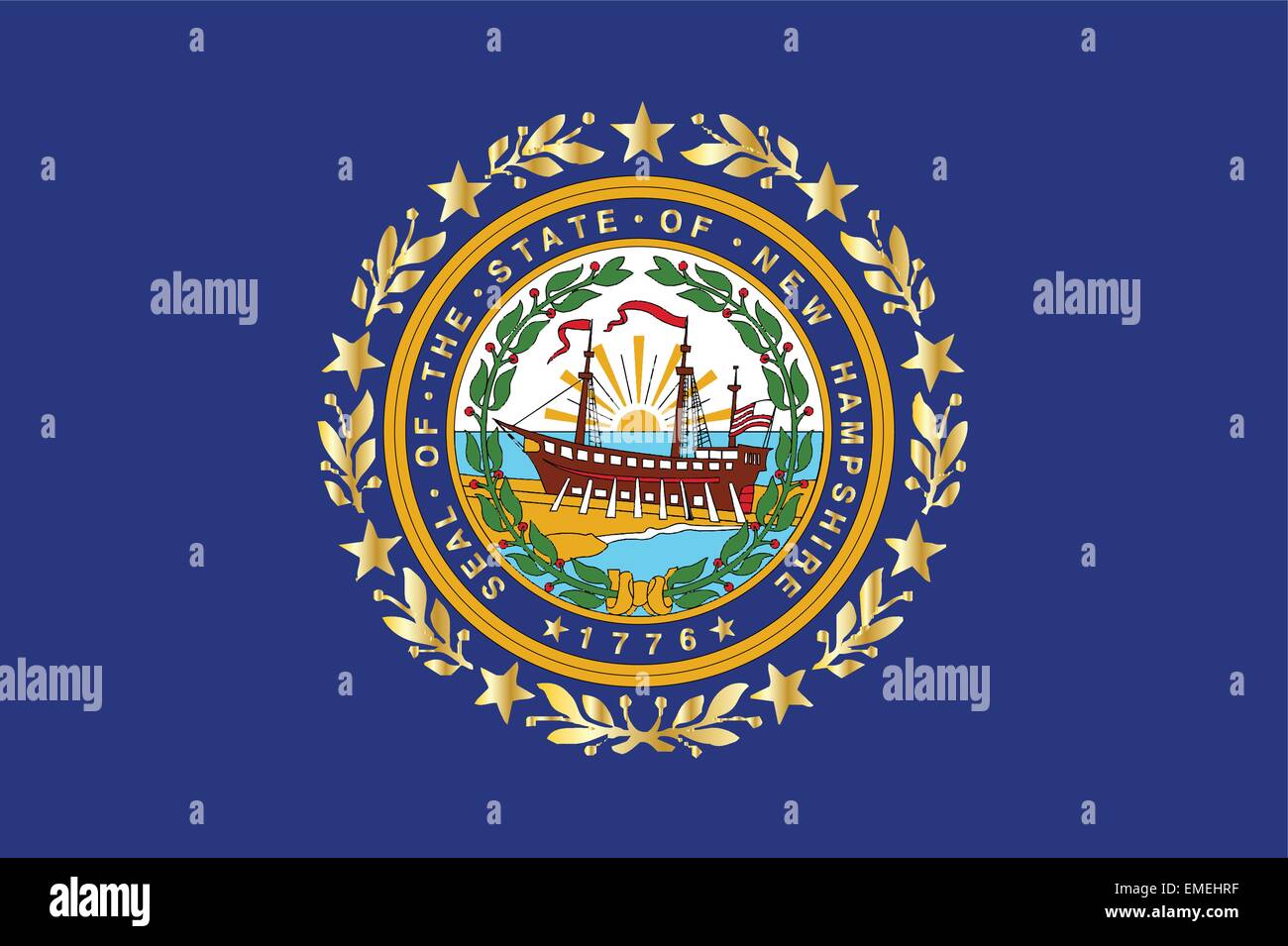 New hampshire state flag hi-res stock photography and images - Alamy