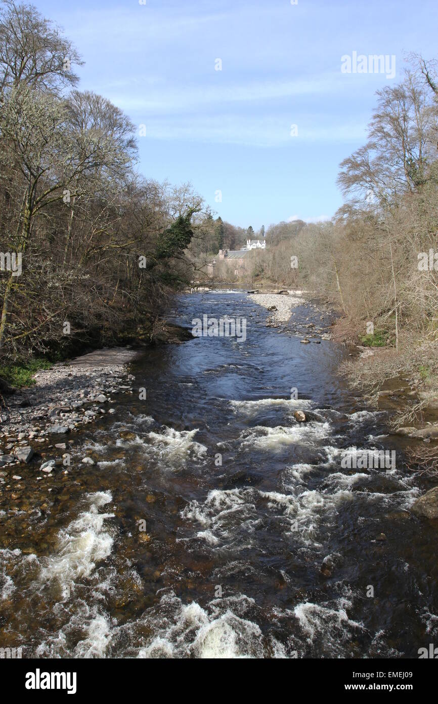 River Ericht near Blairgowrie Scotland April 2015 Stock Photo Alamy