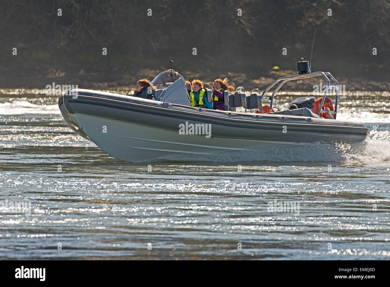 Menai Straits Anglesey North Wales Uk Rib Ride speed pleasure enjoyment ...