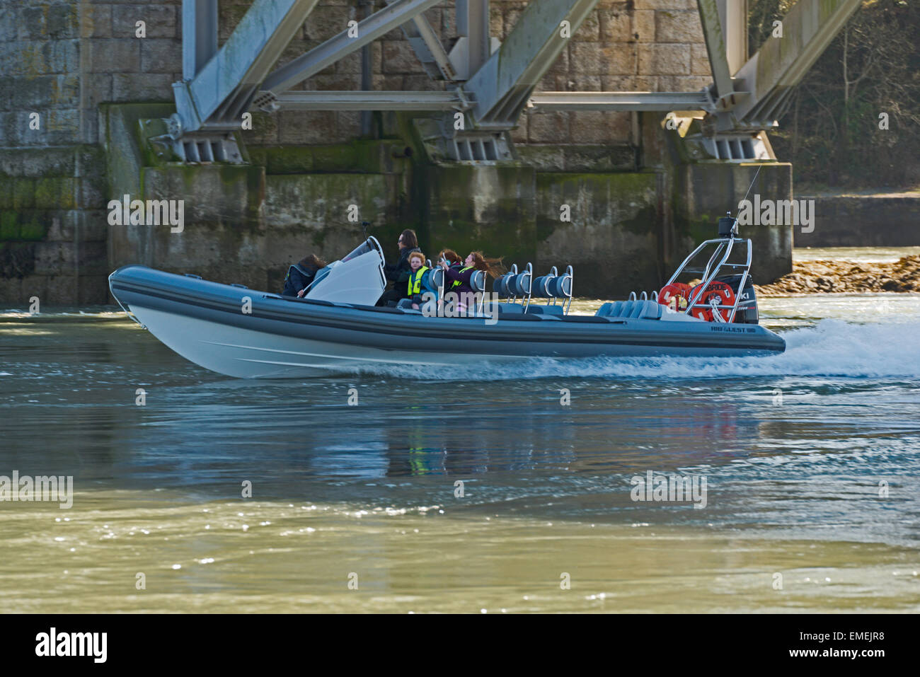 Menai bridge boat rib ride hi-res stock photography and images - Alamy