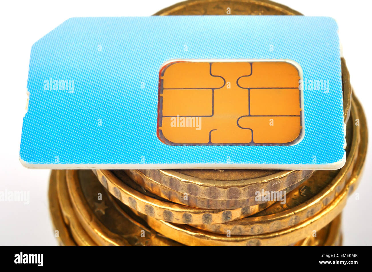 Blue gsm phone sim card hires stock photography and images Alamy