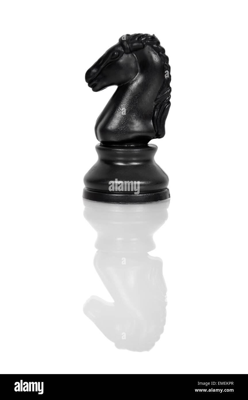 Chess piece knight Black and White Stock Photos & Images - Alamy