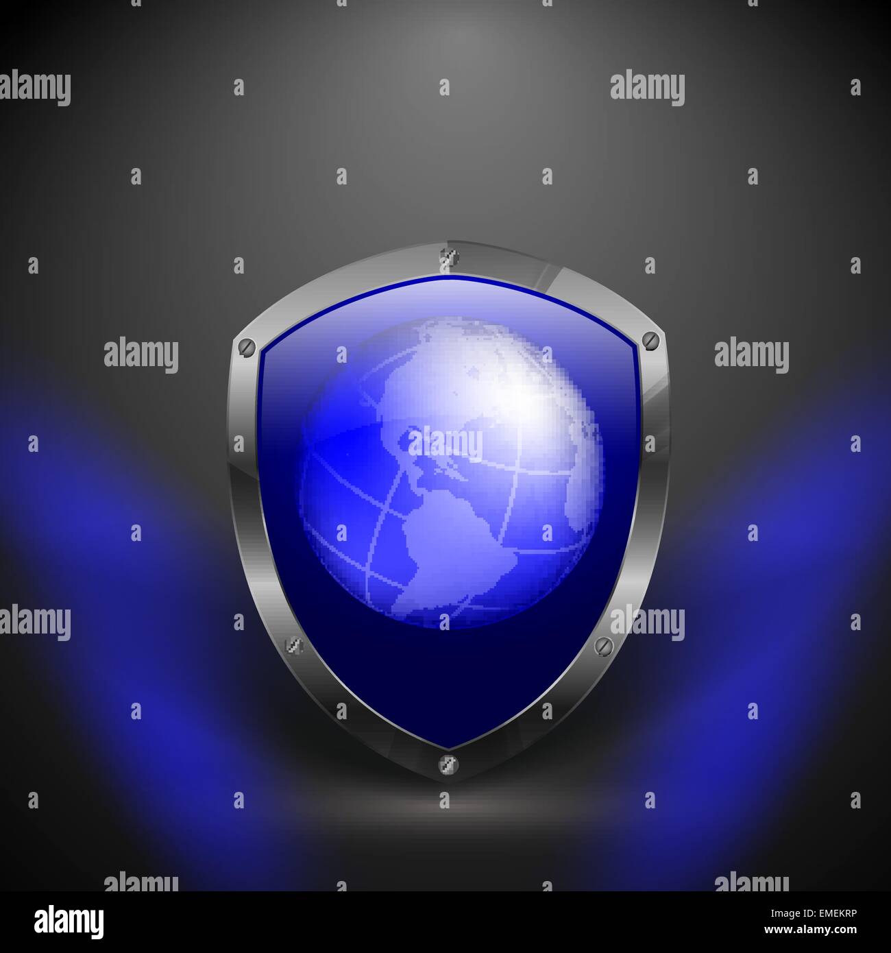 abstract vector template with shield Stock Vector Image & Art - Alamy