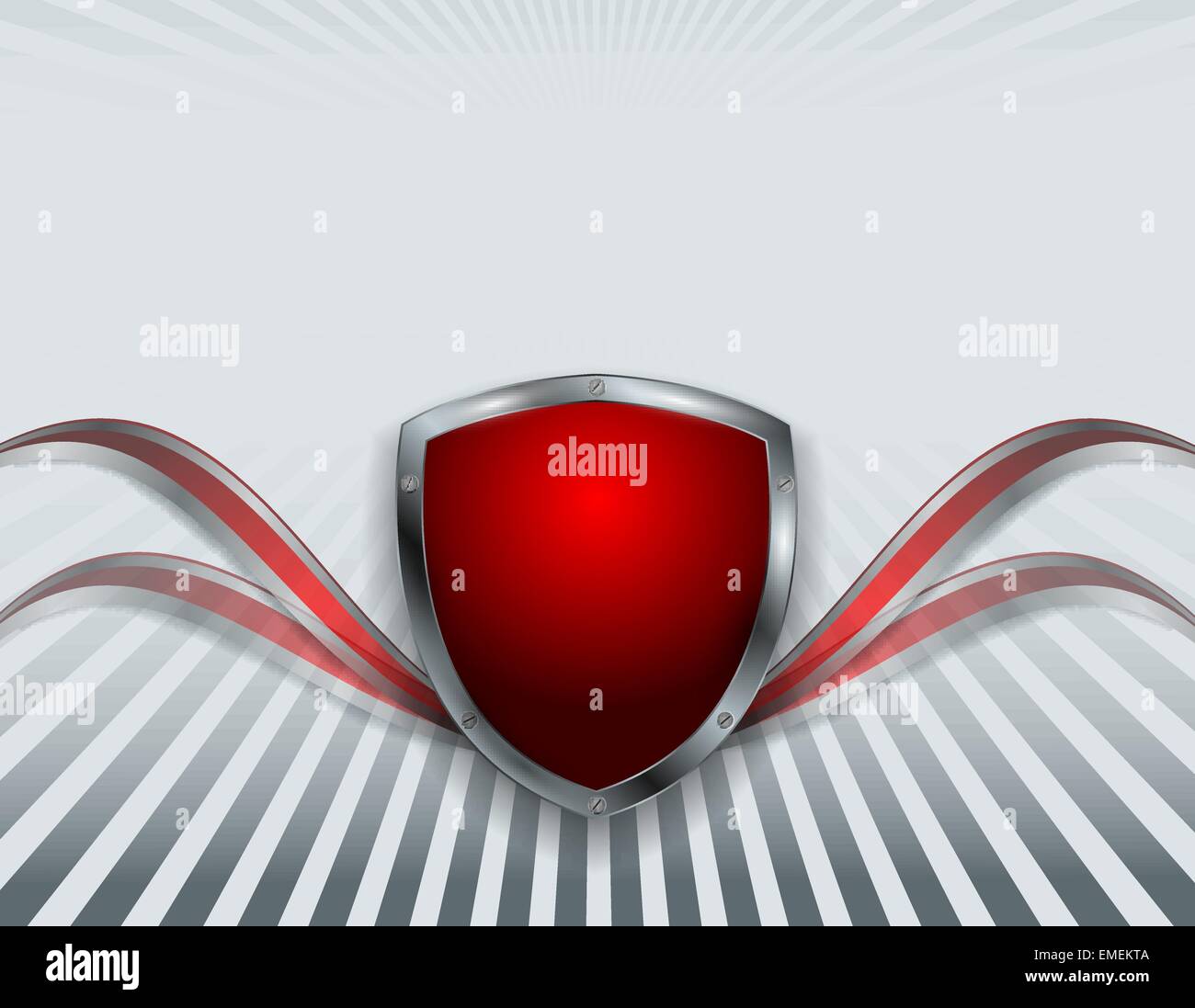 abstract vector template with shield Stock Vector Image & Art - Alamy