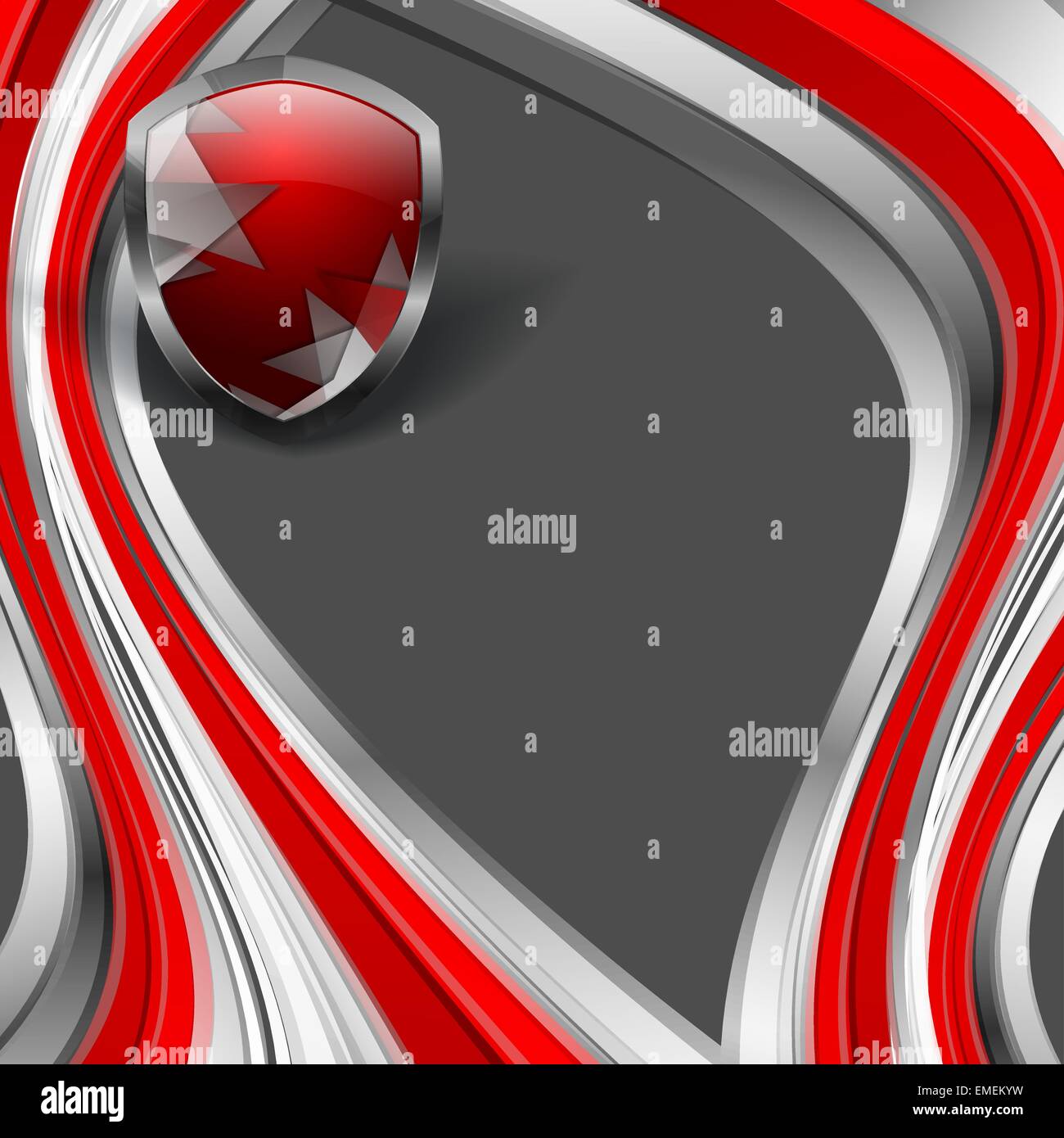abstract vector template with shield Stock Vector Image & Art - Alamy