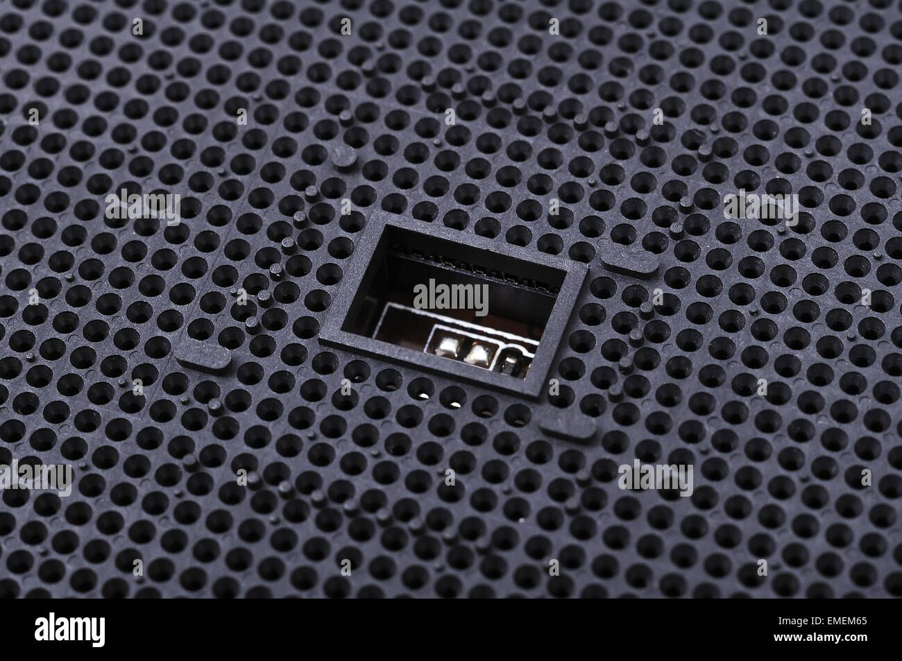 black slot for processor, high resolution Stock Photo