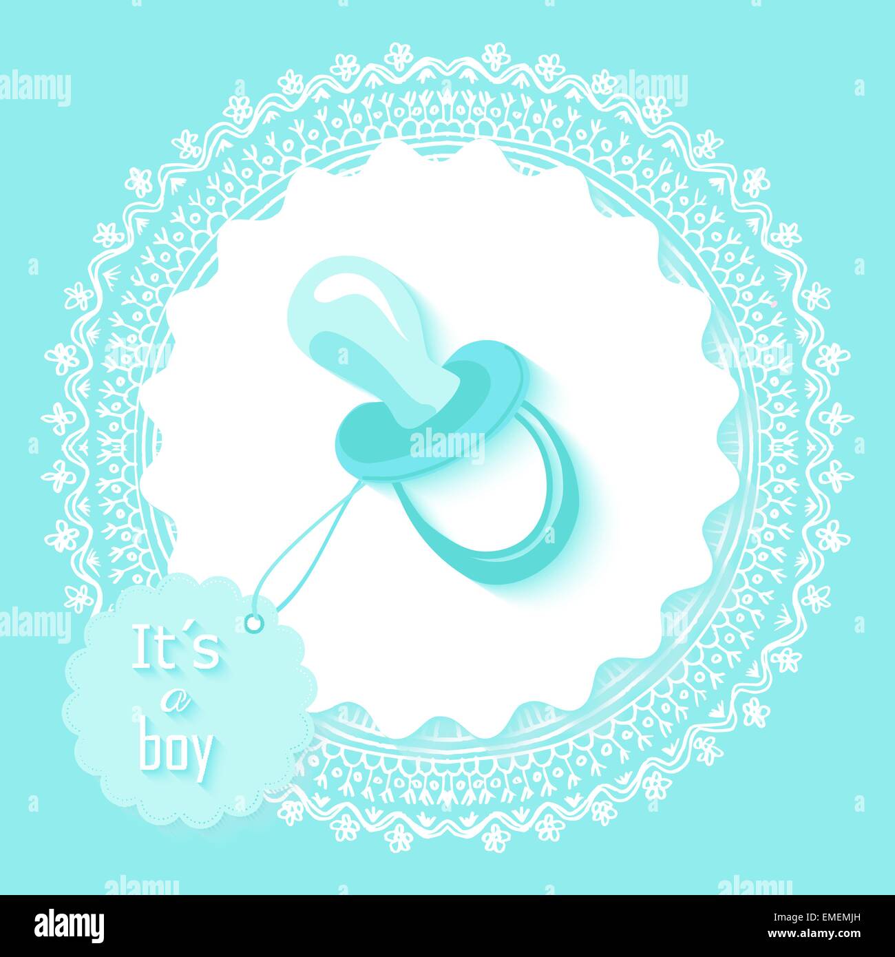 Baby shower boy invitation card design Stock Vector Image & Art Alamy