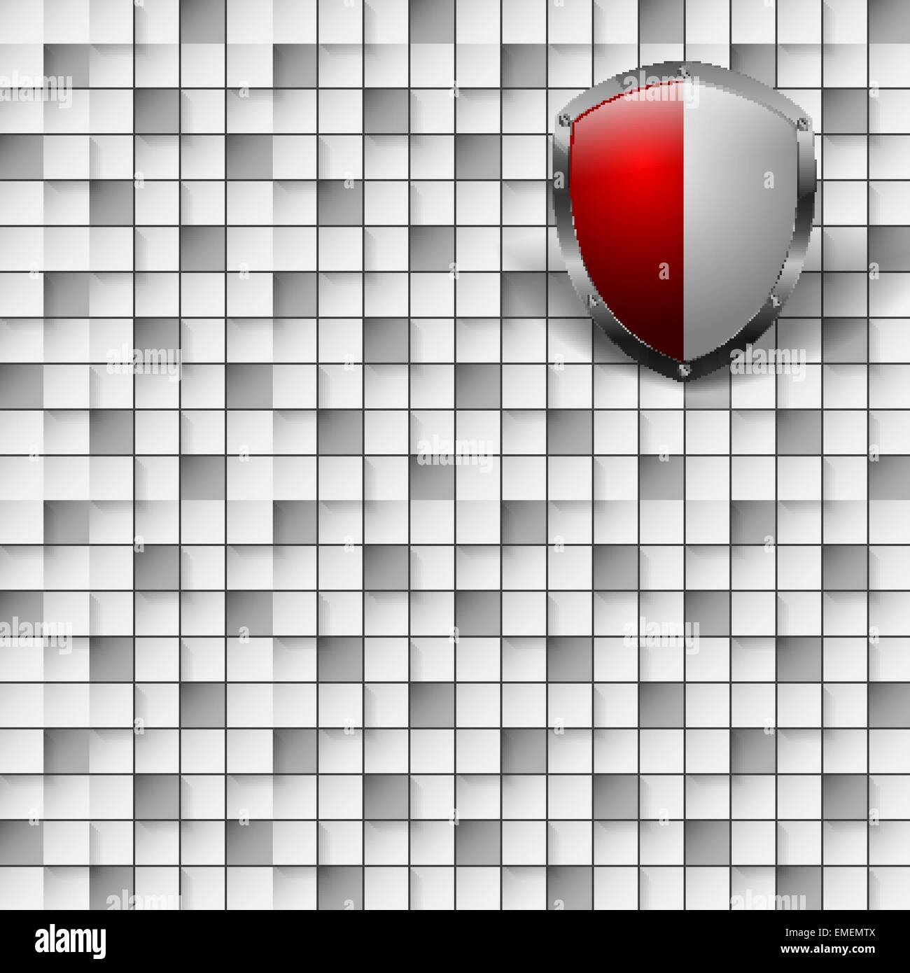 abstract vector template with shield Stock Vector Image & Art - Alamy