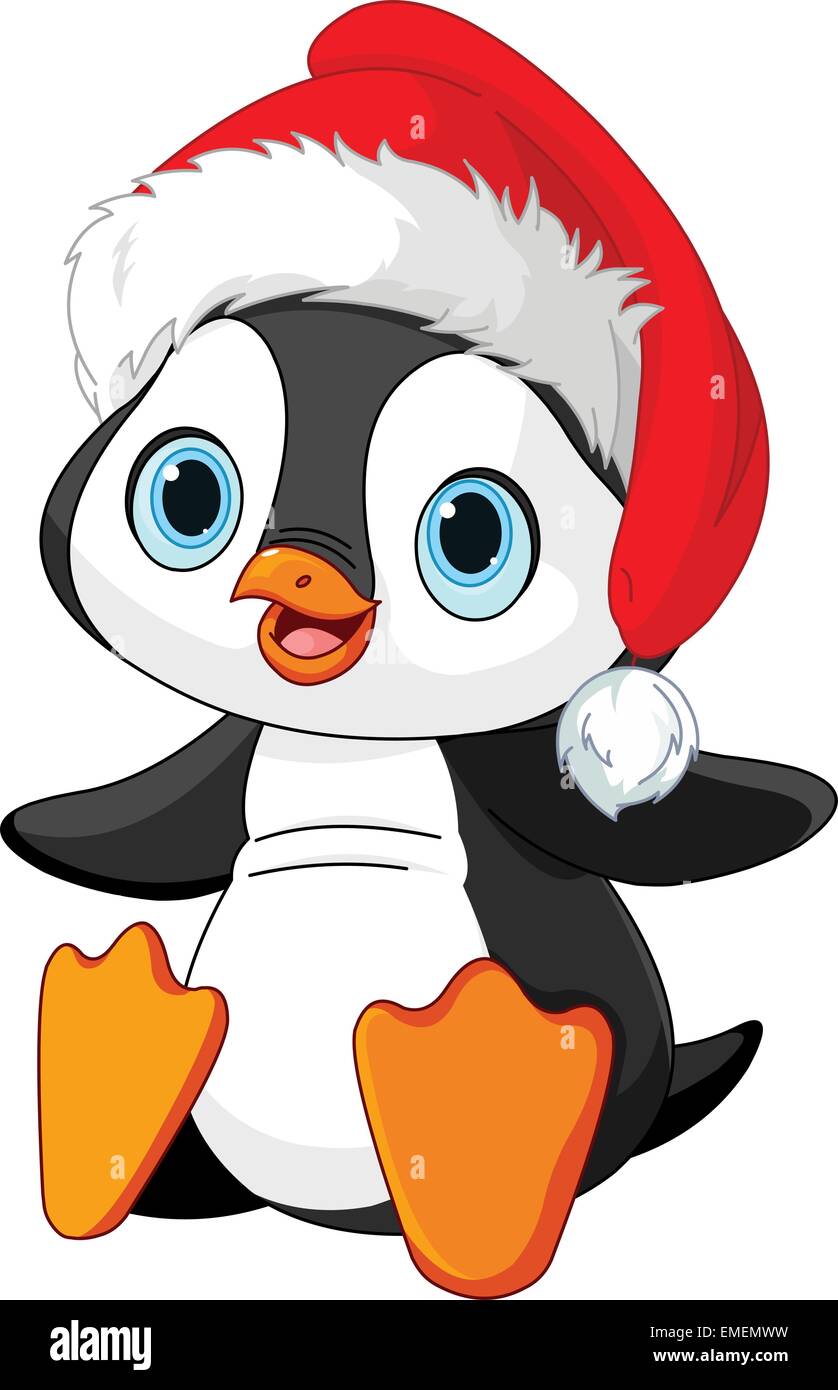 Christmas penguin Stock Vector