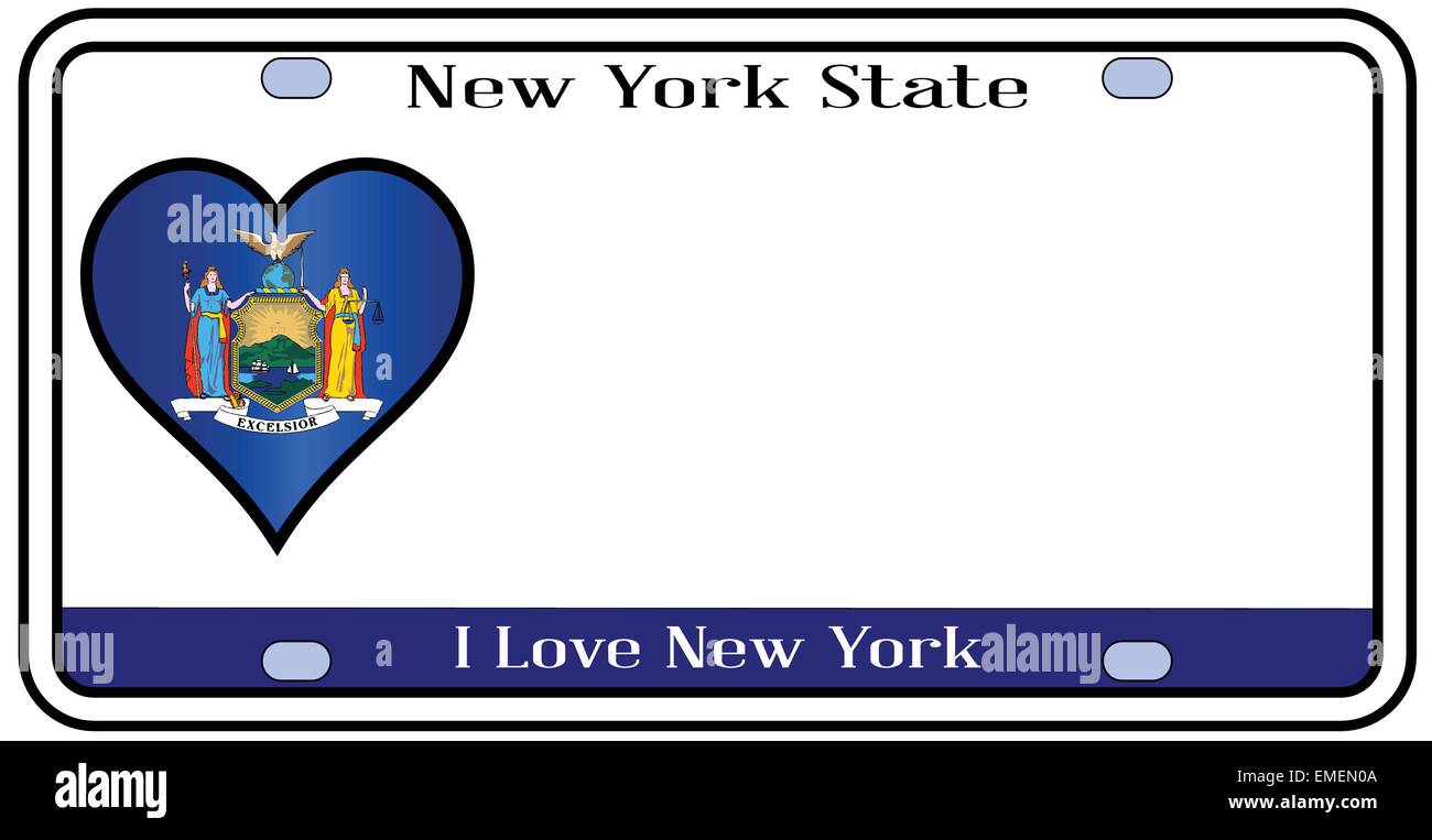 New York State License Plate Stock Vector Image & Art Alamy