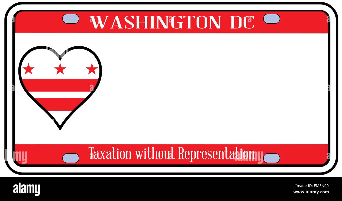 Washington DC License Plate Stock Vector Image & Art Alamy