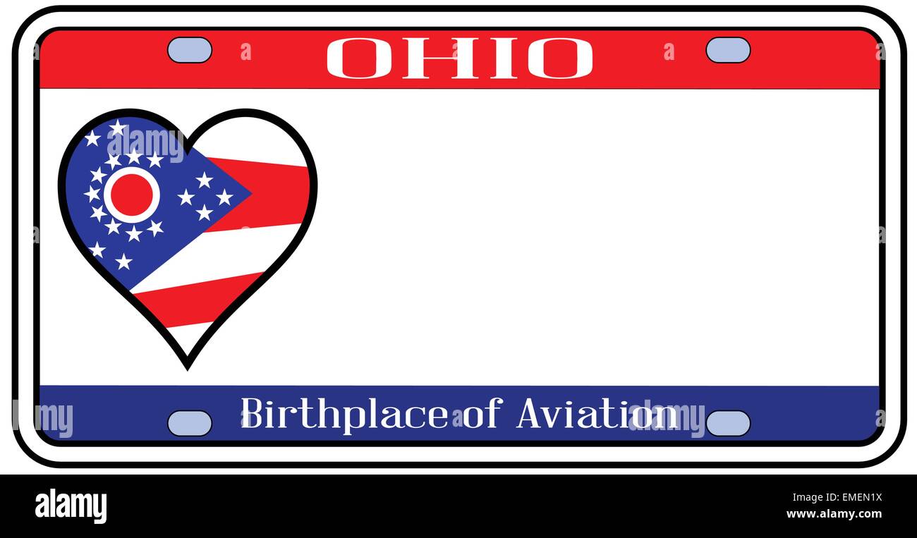 Ohio License Plate Stock Vector Image & Art Alamy