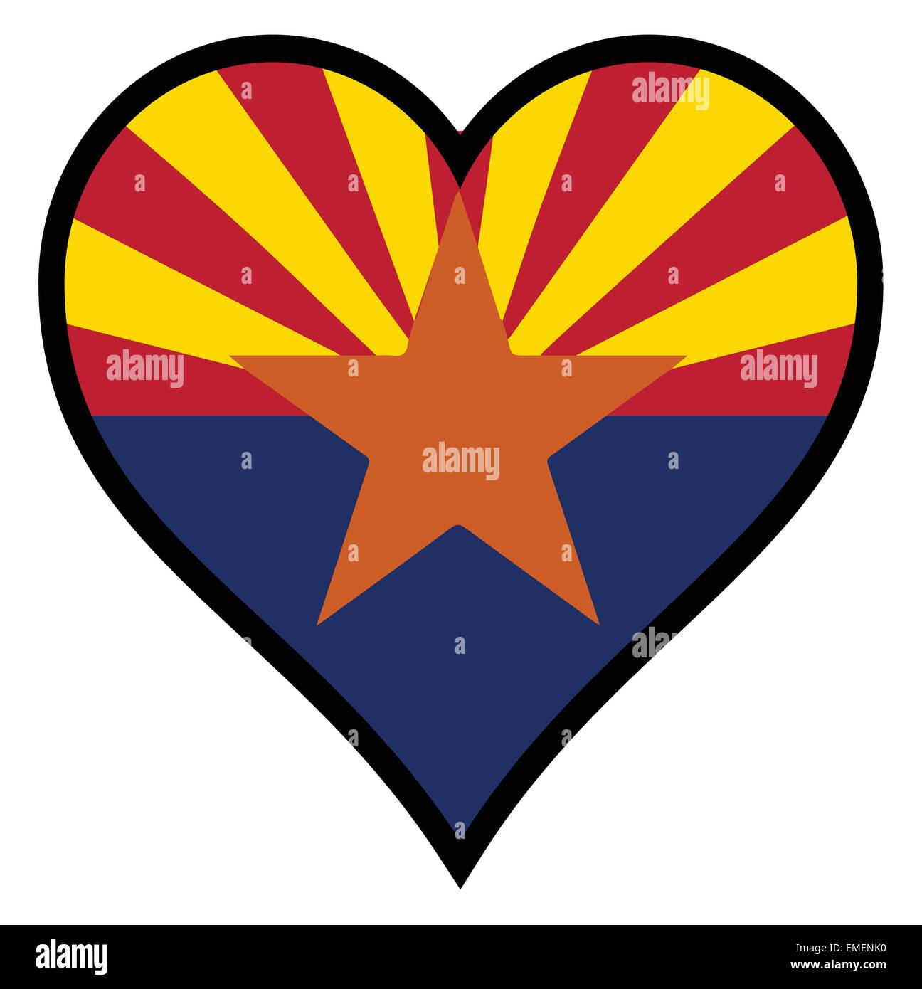 Love Arizona Stock Vector