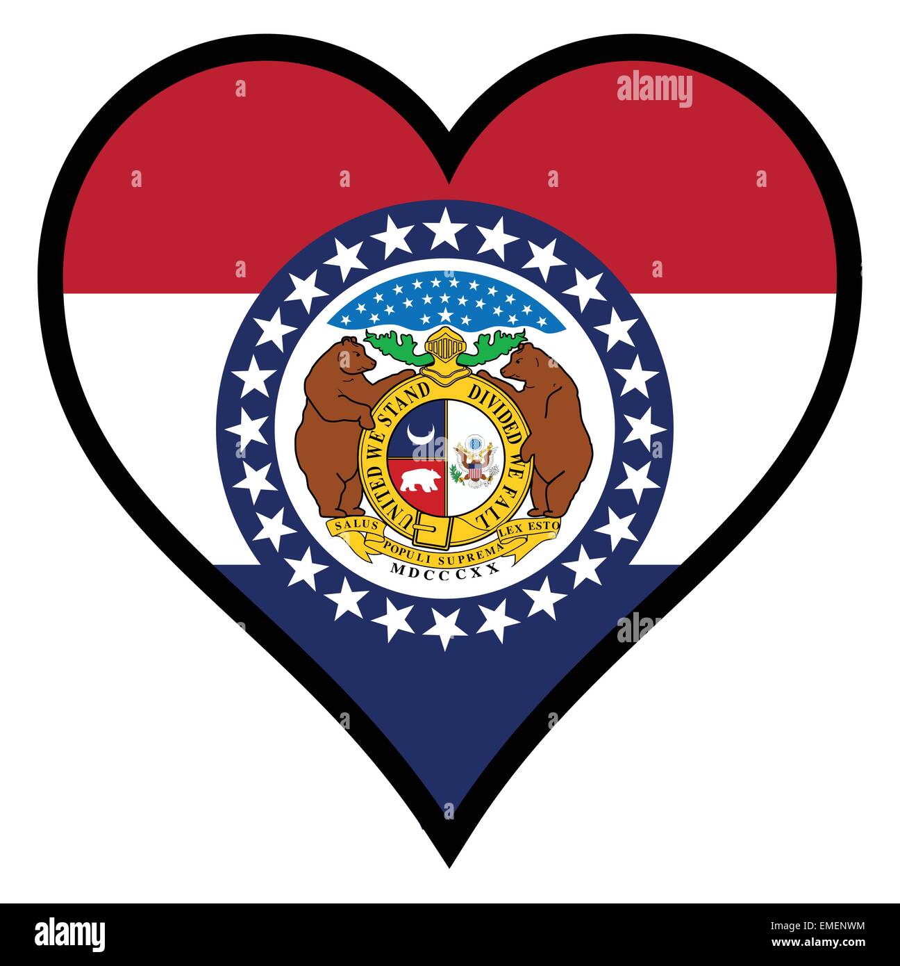 Love Missouri Stock Vector