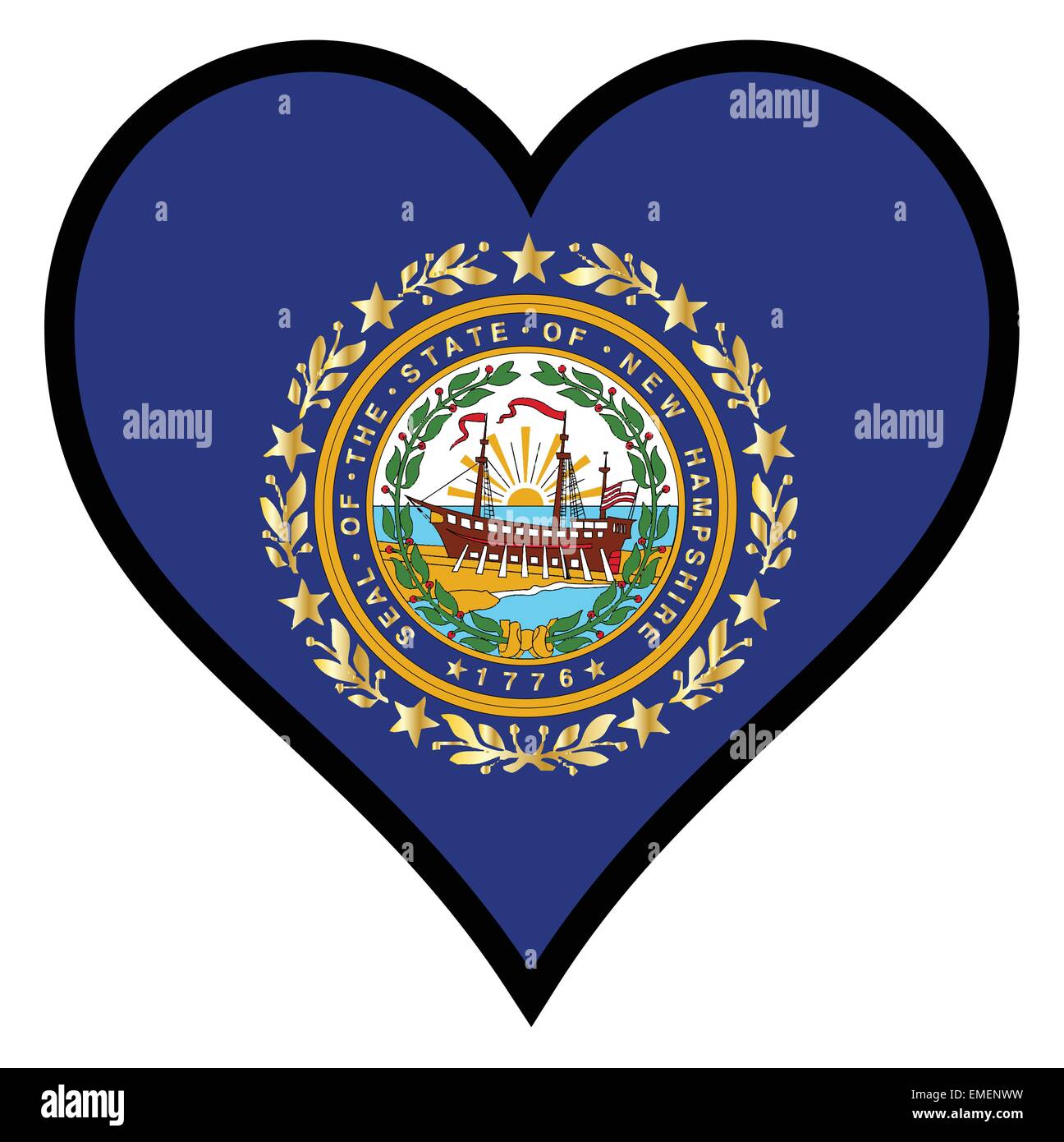 New hampshire state flag hi-res stock photography and images - Alamy