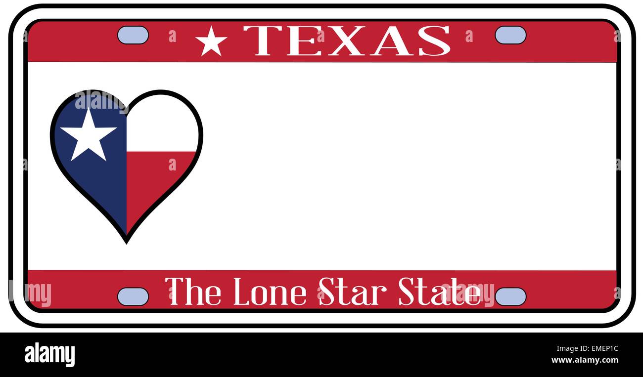 Texas State License Plate Stock Vector Image & Art Alamy