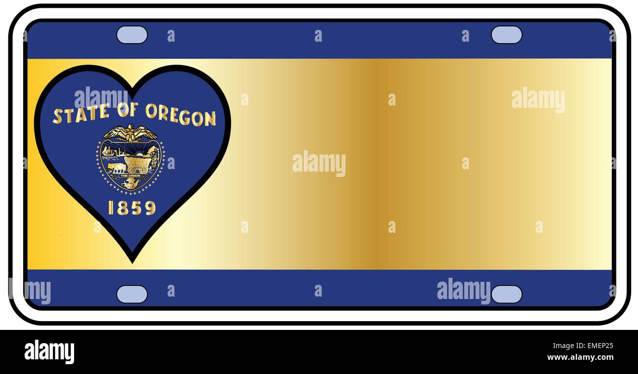 Oregon State License Plate Stock Vector Image & Art Alamy
