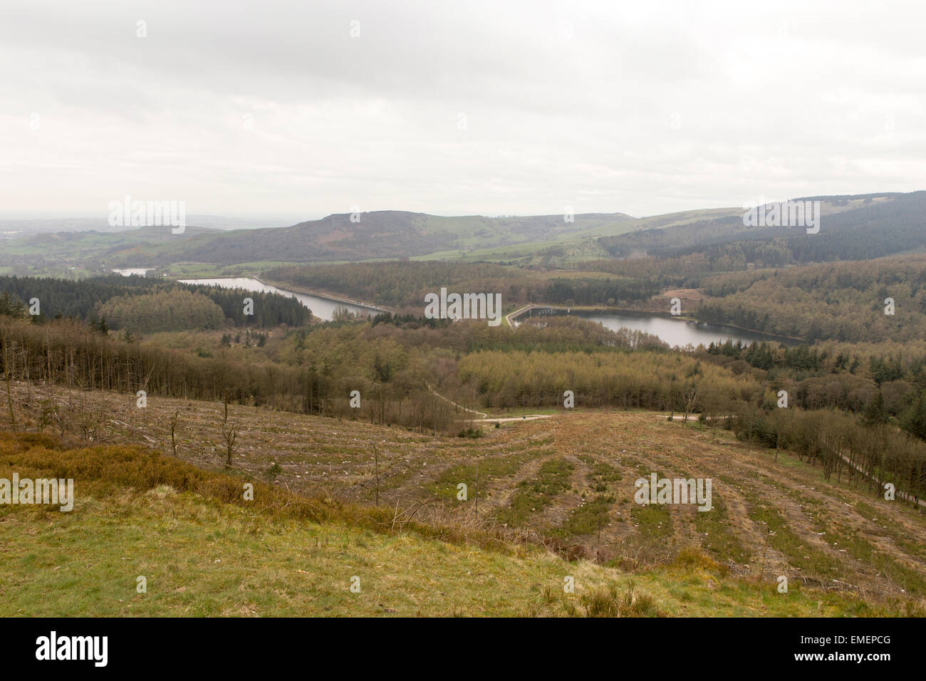 Macclesfield Forest , Macclesfield , Cheshire. Resevoirs viewed from