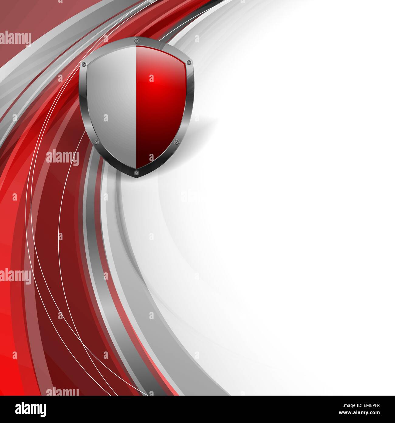 abstract vector template with shield Stock Vector Image & Art - Alamy