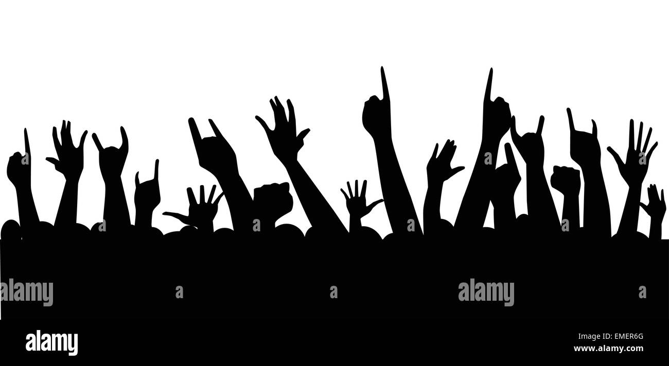 Hand Silhouettes Stock Vector Image & Art - Alamy