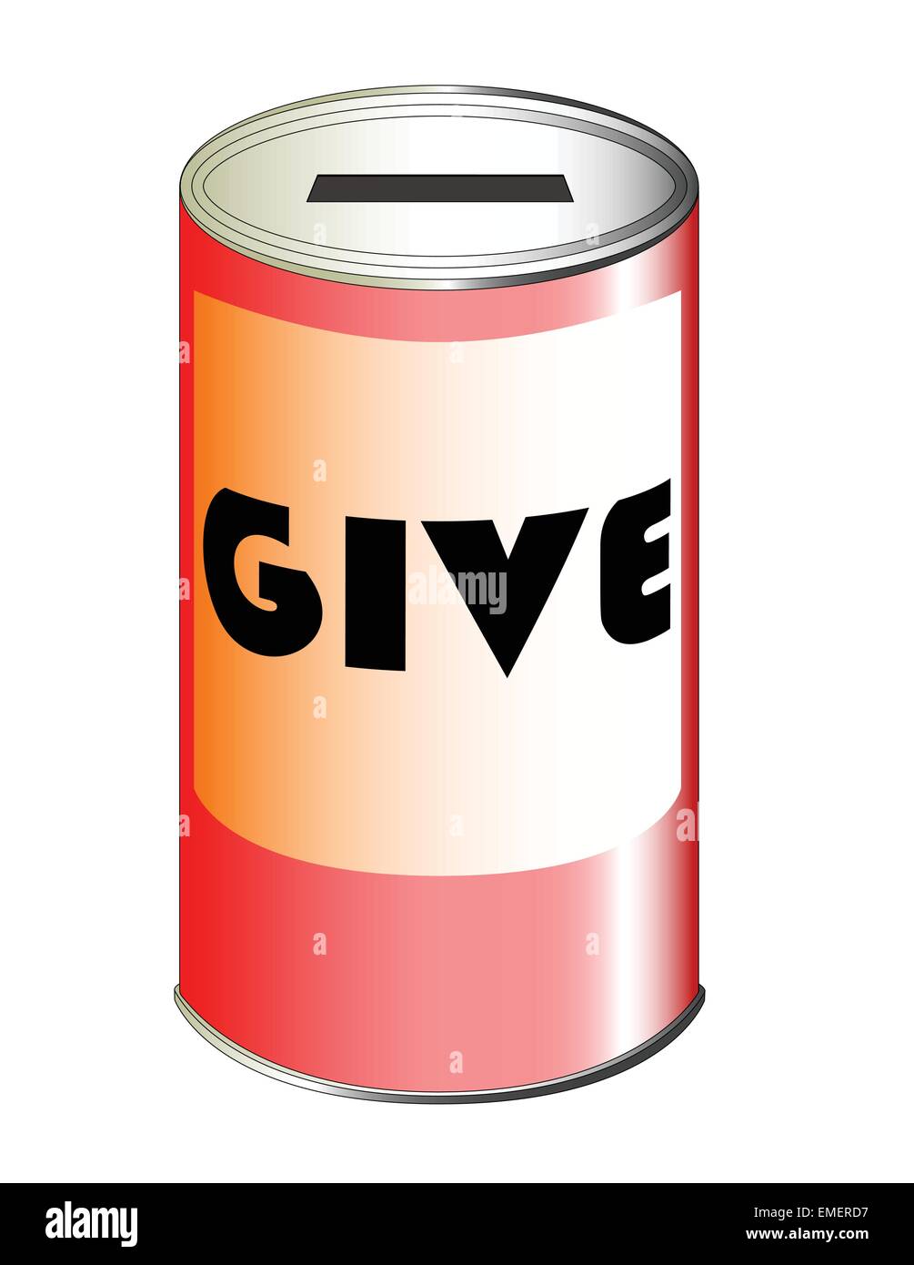 Give Tin Can Stock Vector Image & Art Alamy