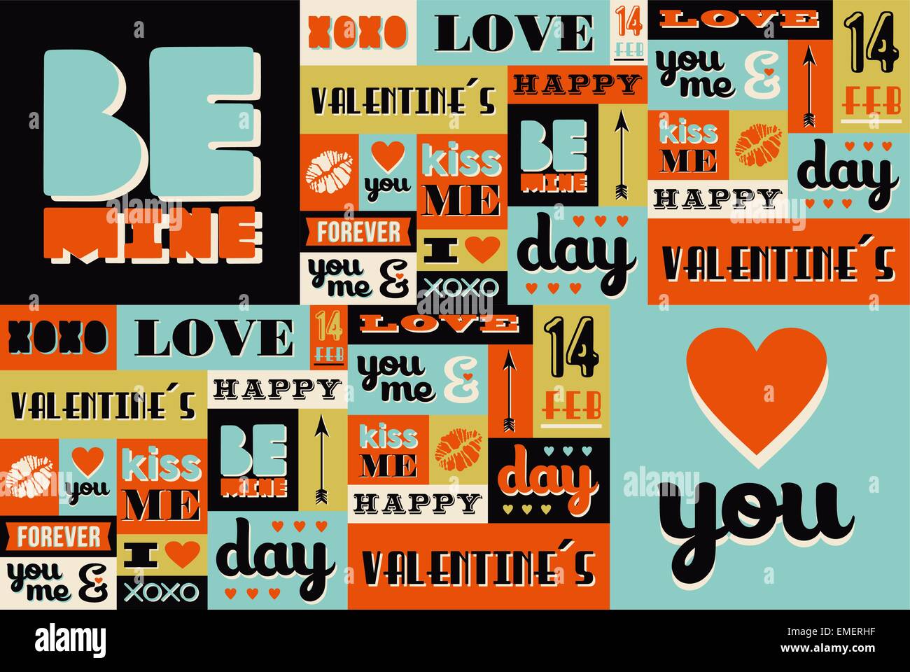 valentines day retro