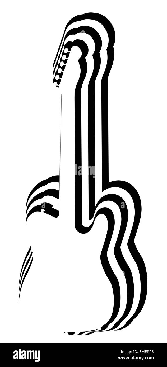 Electric Guitar Cutout Stock Vector Image & Art Alamy