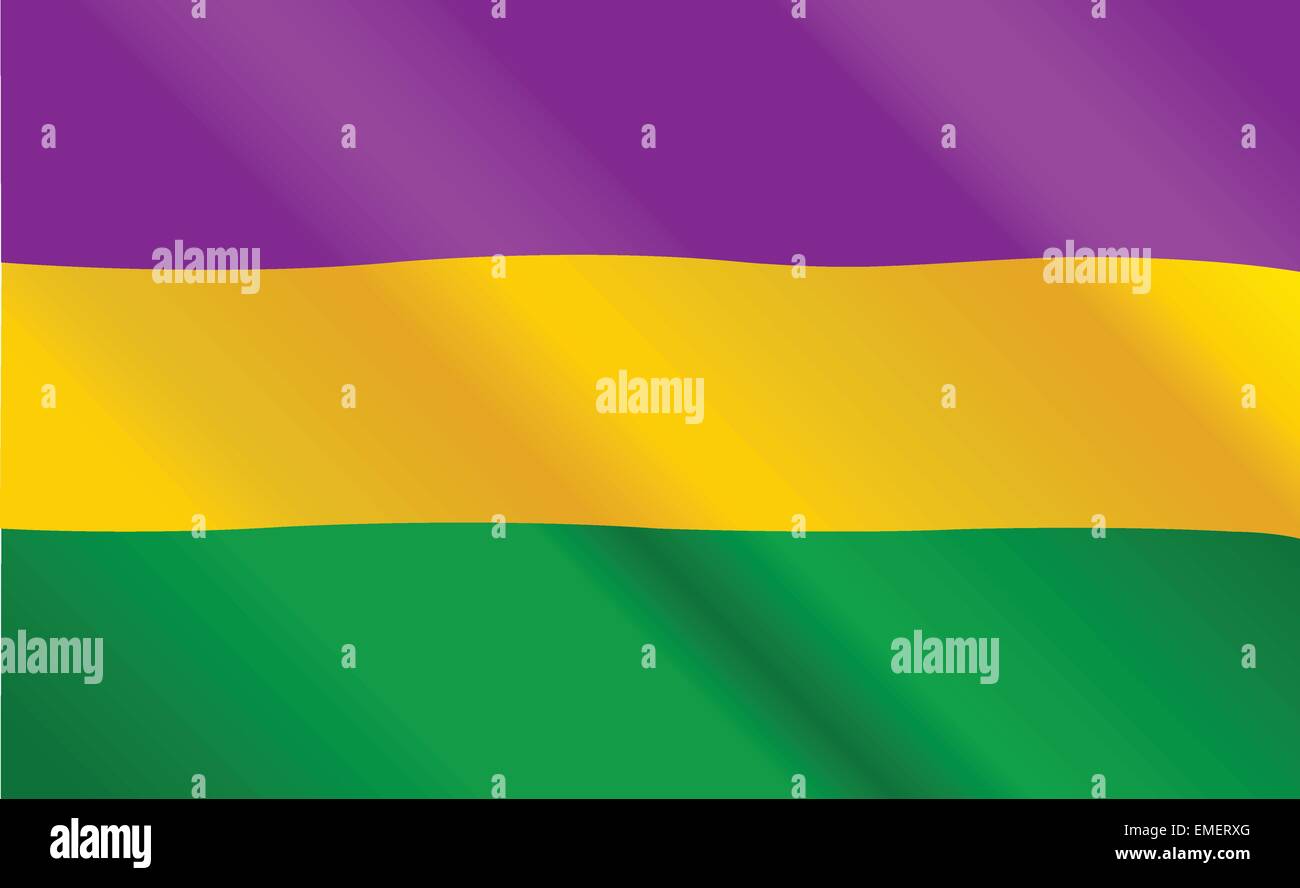 Mardi Gras flag Stock Vector Image & Art - Alamy