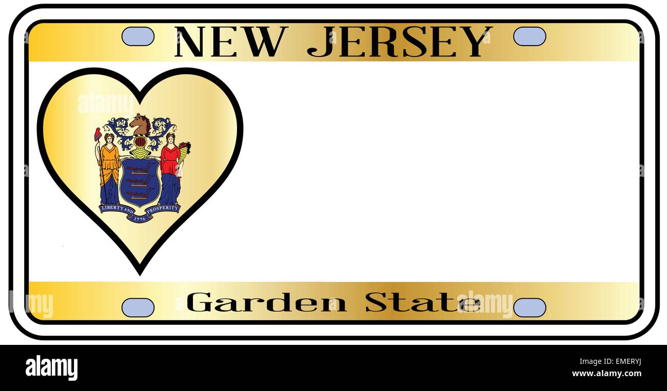 New jersey state number plate hi-res stock photography and images
