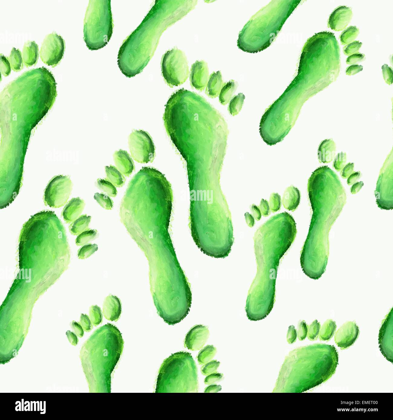 Green footprint pattern background Stock Vector Image & Art - Alamy