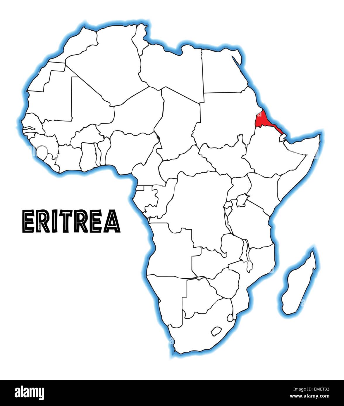 Eritrea Stock Vector